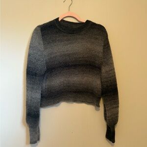 ✨4/$30 NOBO Women's Ombre Black and Gray Sweater